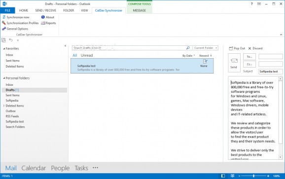 Outlook CalDav Synchronizer screenshot