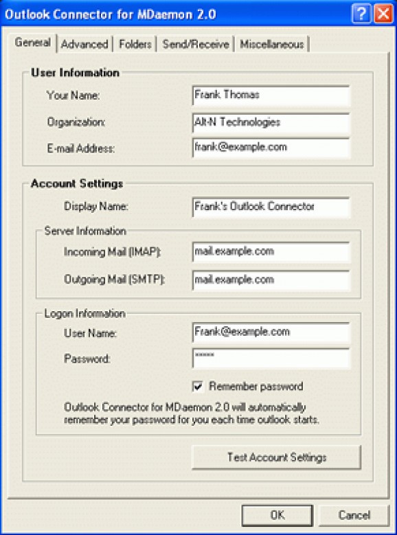 Outlook Connector for MDaemon screenshot
