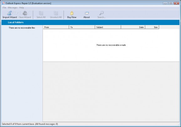 Outlook Express Repair screenshot