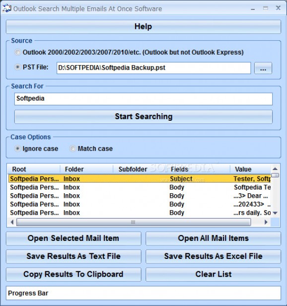 Outlook Search Multiple Emails At Once Software screenshot