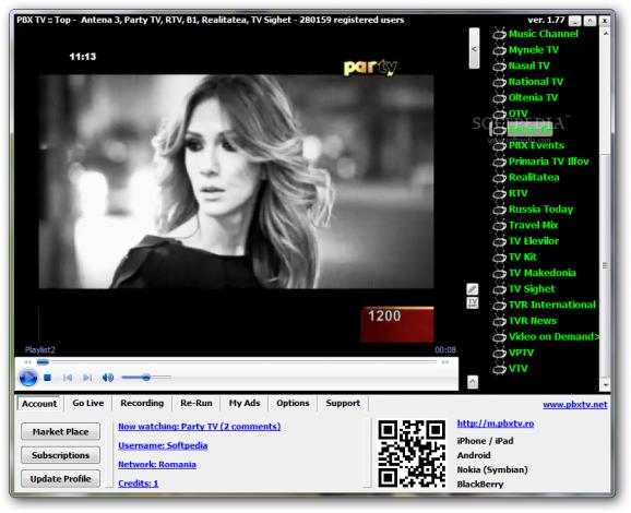 PBX TV screenshot