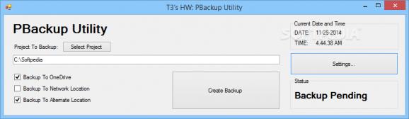 PBackup Utility screenshot