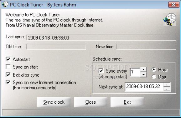 PC Clock Tuner screenshot