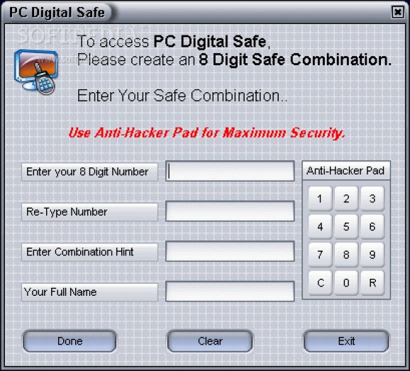 PC Digital Safe screenshot