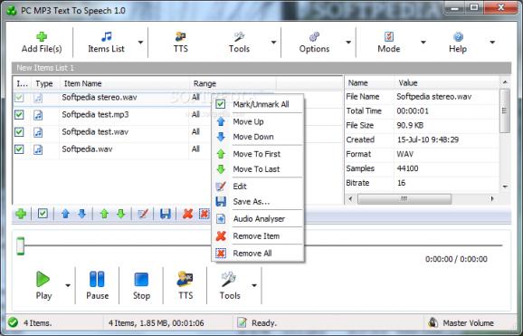 PC MP3 Text To Speech screenshot