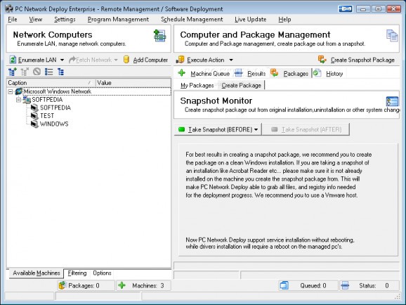 PC Network Deploy Enterprise screenshot