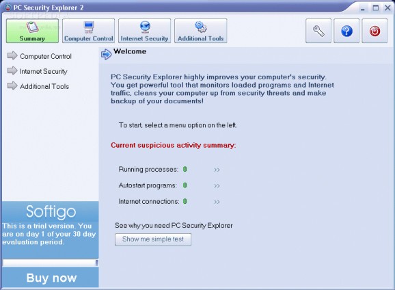 PC Security Explorer screenshot