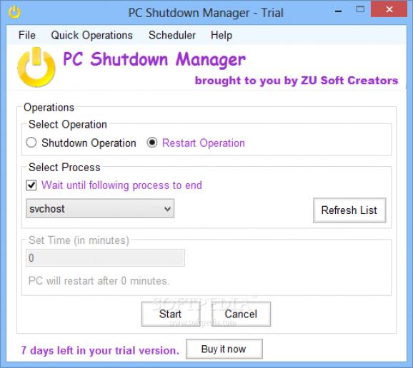 PC Shutdown Manager screenshot