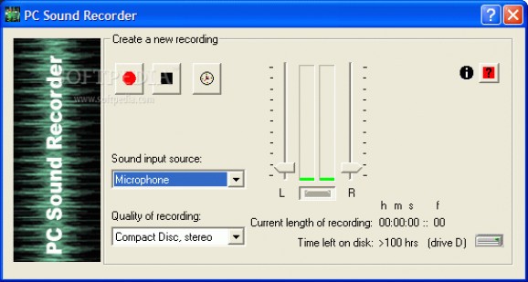 PC Sound Recorder and Editor WMA screenshot