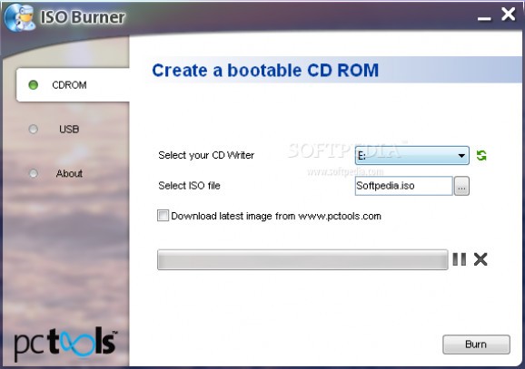PC Tools ISO Burner screenshot