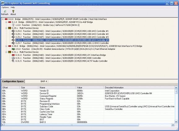 PCI Explorer screenshot
