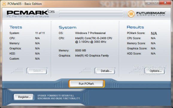 PCMark05 screenshot