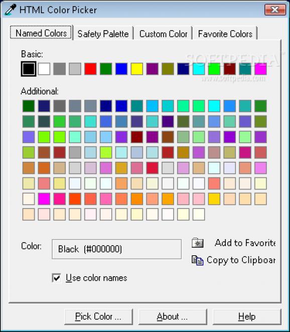 PCToolSoft HTML Color Picker screenshot