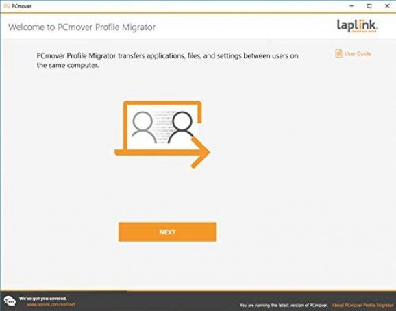 PCmover Profile Migrator screenshot