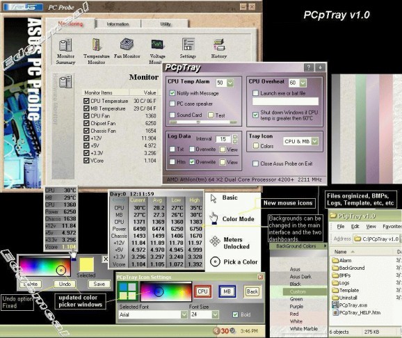 PCpTray screenshot