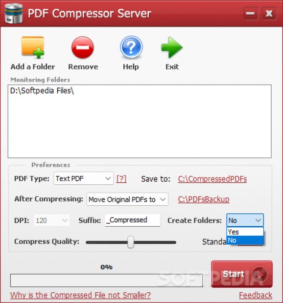 PDF Compressor Server screenshot