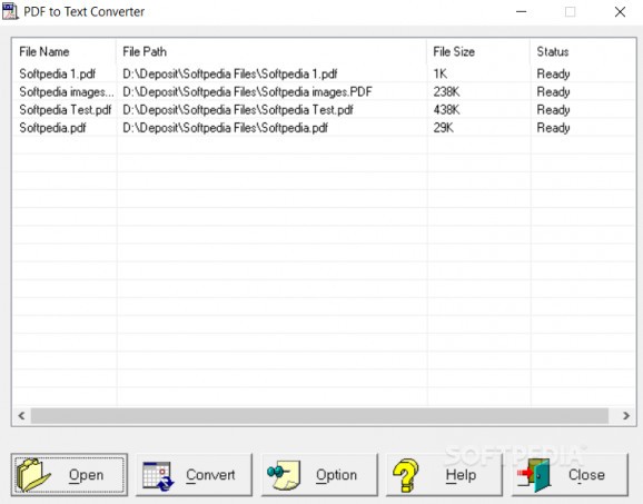 PDF to Text Converter screenshot