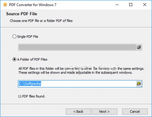 PDF Converter for Windows 7 screenshot