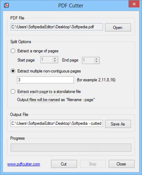 PDF Cutter screenshot