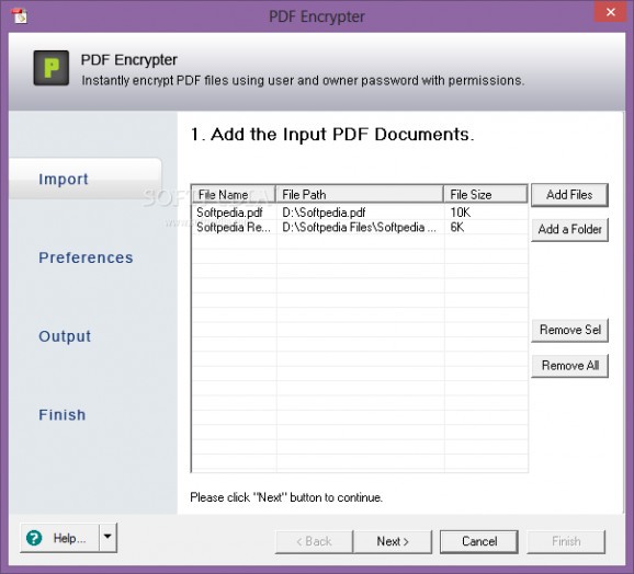 PDF Encrypter screenshot