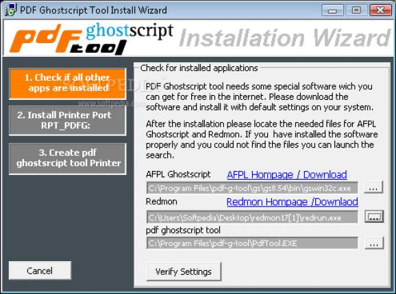 PDF Ghostscript Tool screenshot