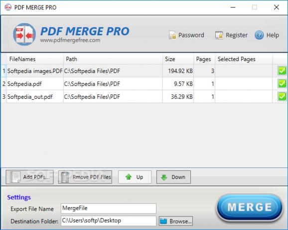 PDF MERGE PRO screenshot