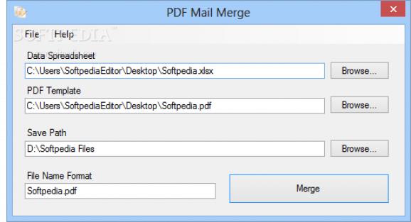 PDF Mail Merge screenshot