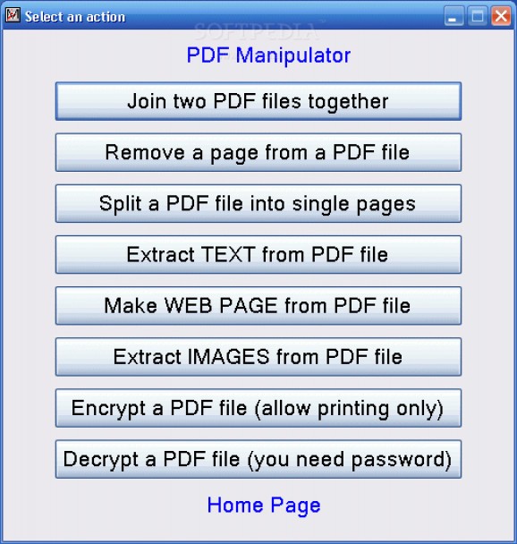 PDF Manipulator screenshot