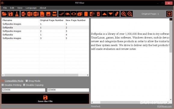 PDF Mixer screenshot