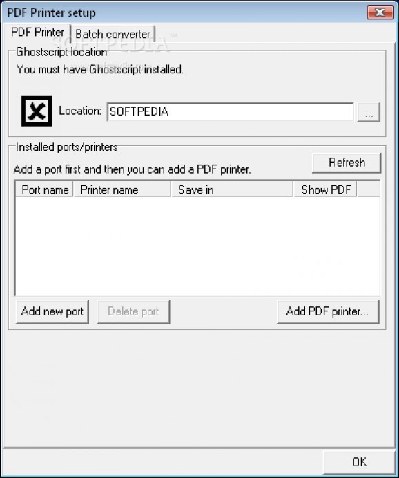 PDF Printer Driver and Batch Converter screenshot