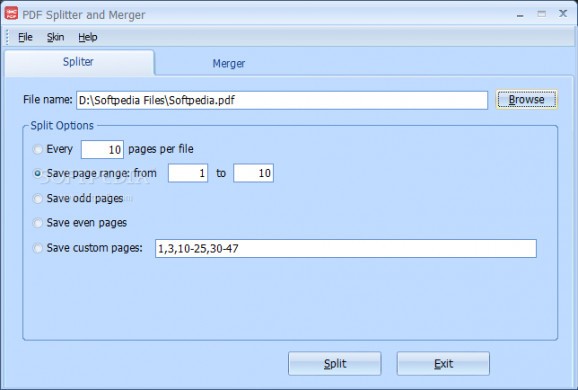 PDF Spliter and Merger screenshot