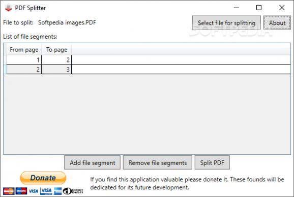PDF Splitter screenshot