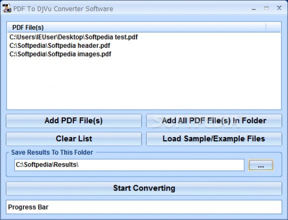 PDF To DjVu Converter Software screenshot