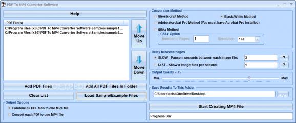 PDF To MP4 Converter screenshot