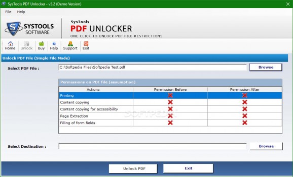 PDF Unlocker screenshot