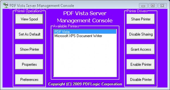 PDF Vista Server Edition screenshot