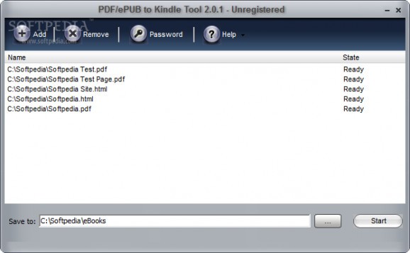 PDF/ePUB to Kindle Tool screenshot