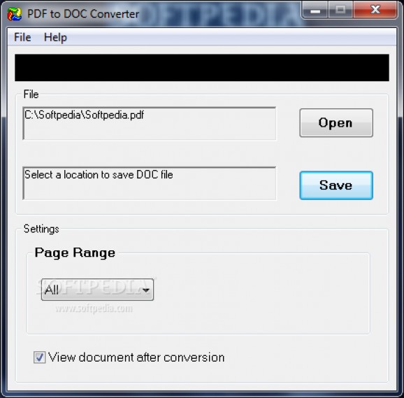 PDF2DOC Converter screenshot