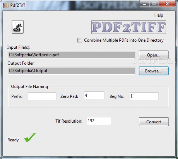 PDF2Tiff screenshot