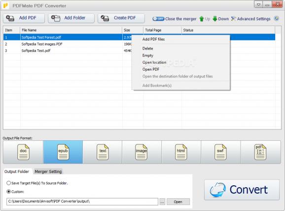 PDFMate PDF Converter screenshot