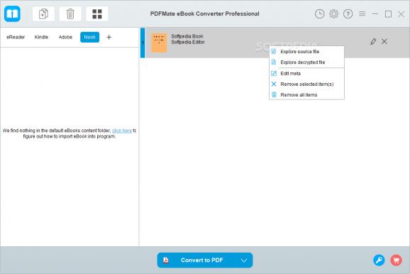 PDFMate eBook Converter Professional screenshot