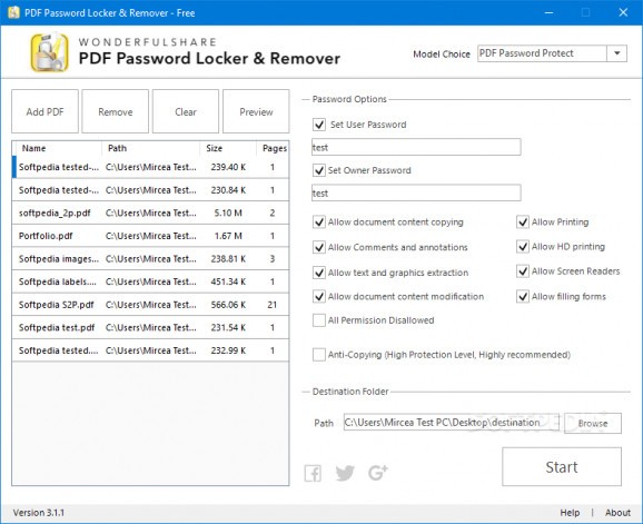 Wonderfulshare PDF Password Locker & Remover screenshot