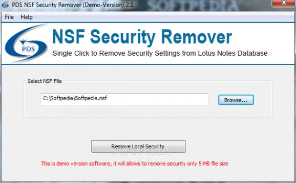PDS NSF Security Remover screenshot