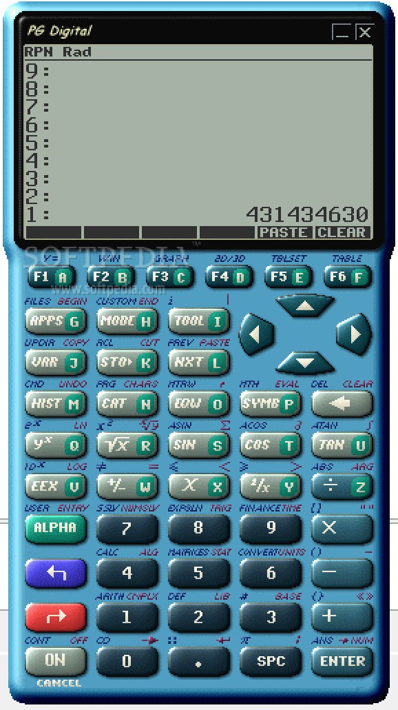 PG Calculator screenshot