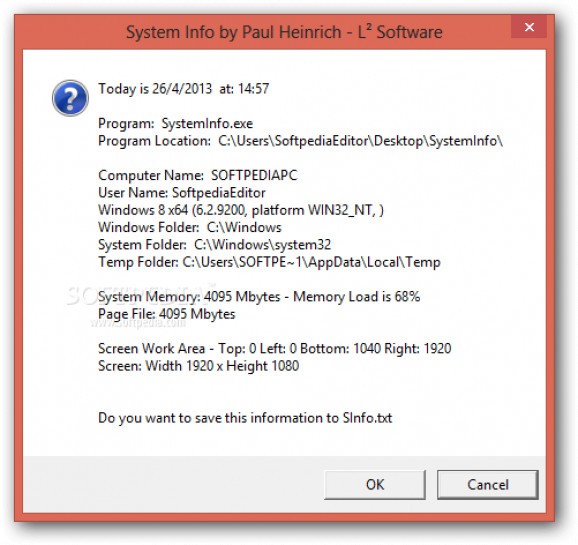 System Info screenshot