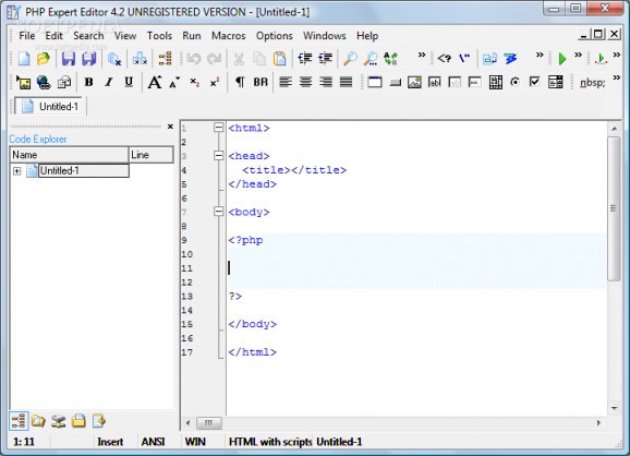 PHP Expert Editor screenshot