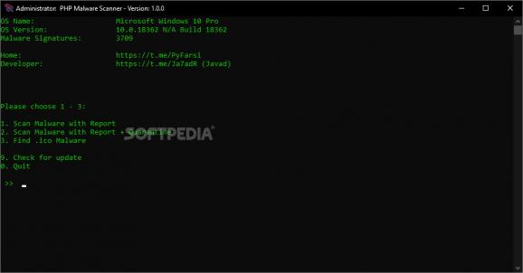 PHP Malware Scanner screenshot