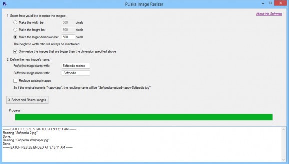 PLiska Image Resizer screenshot