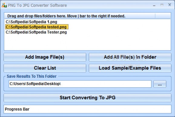 PNG To JPG Converter Software screenshot