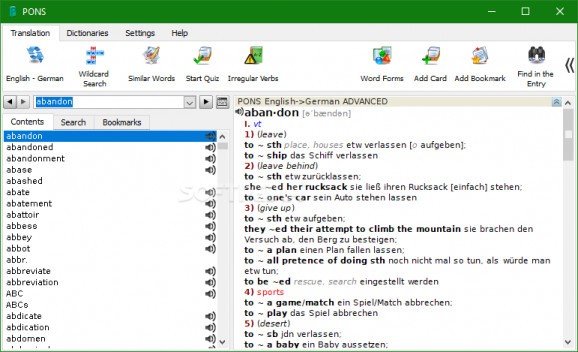 PONS Dictionary English - German Business screenshot